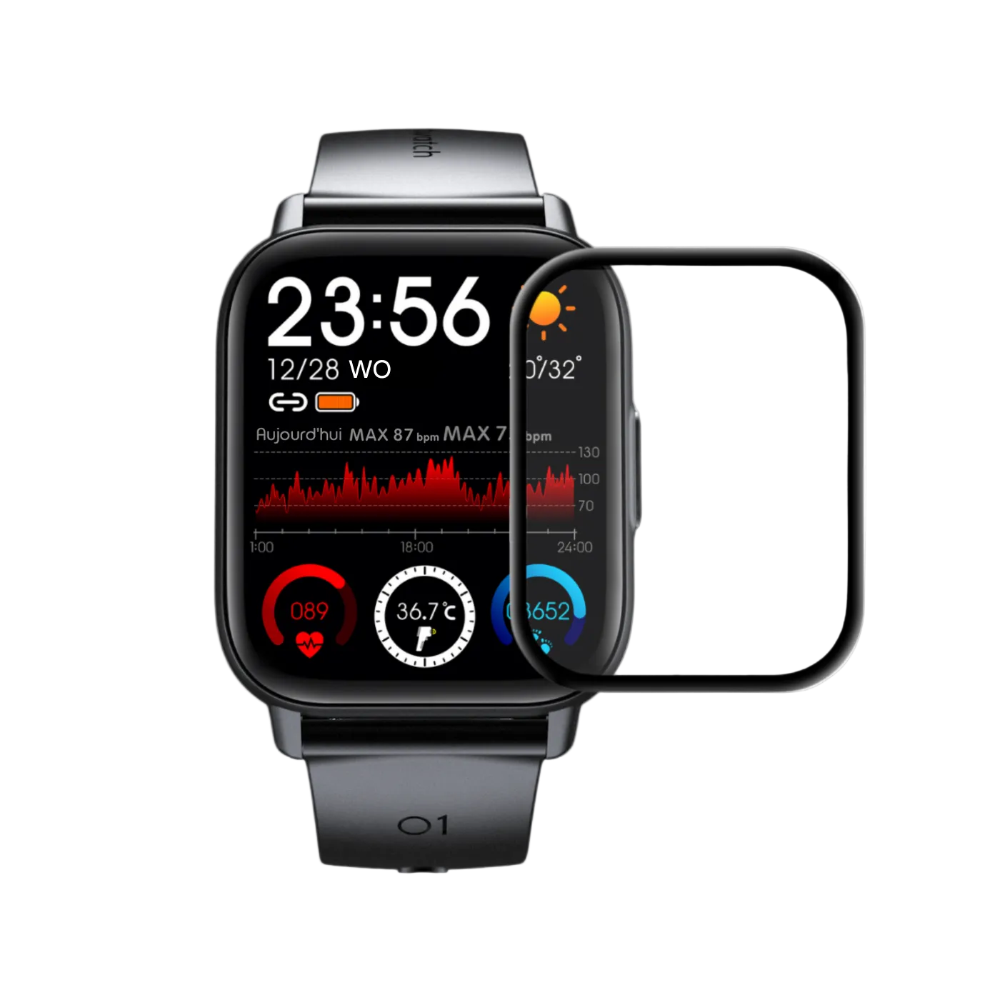 Health Smartwatch 2 Displayschutzfolie