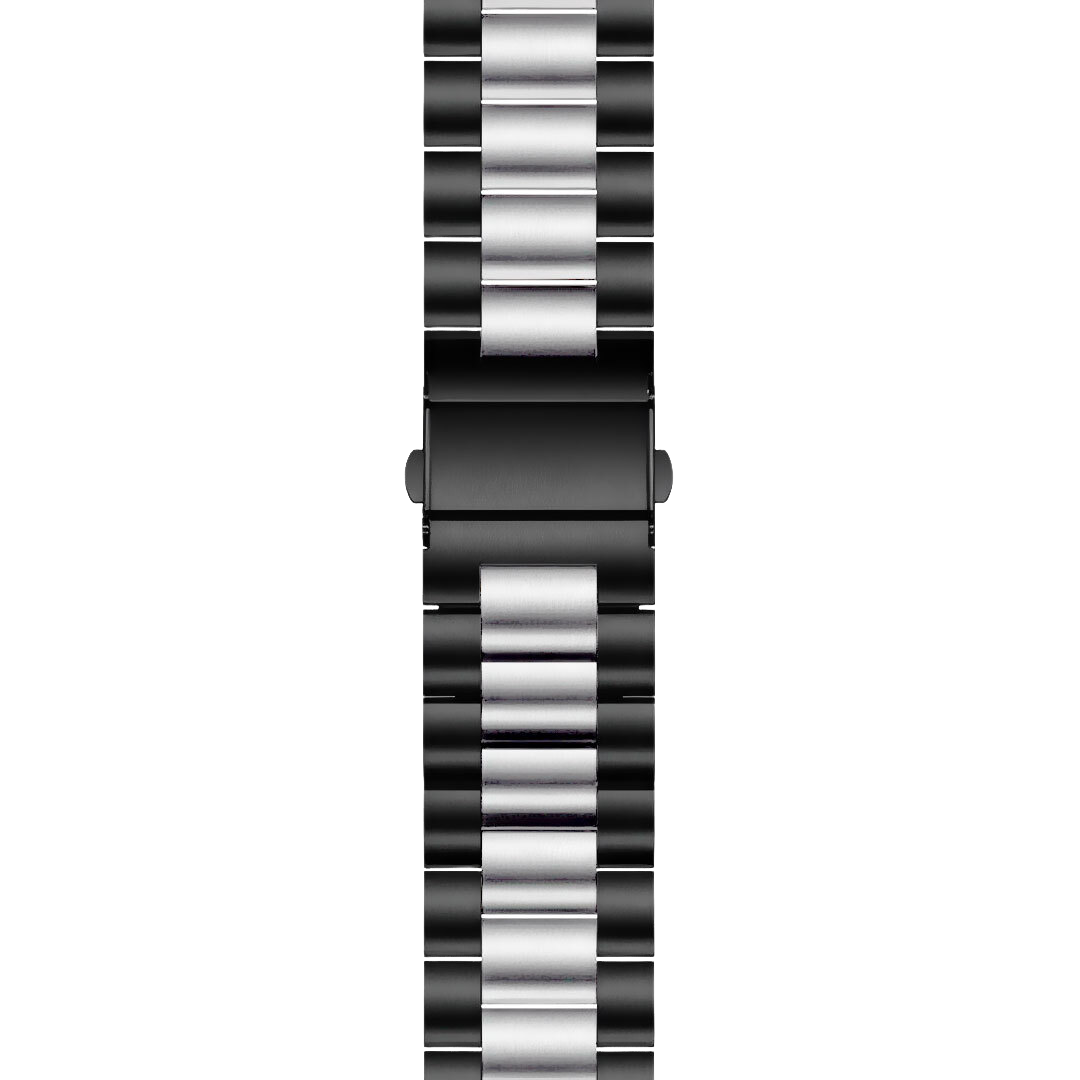 Stahl Armband Schwarz/Silber
