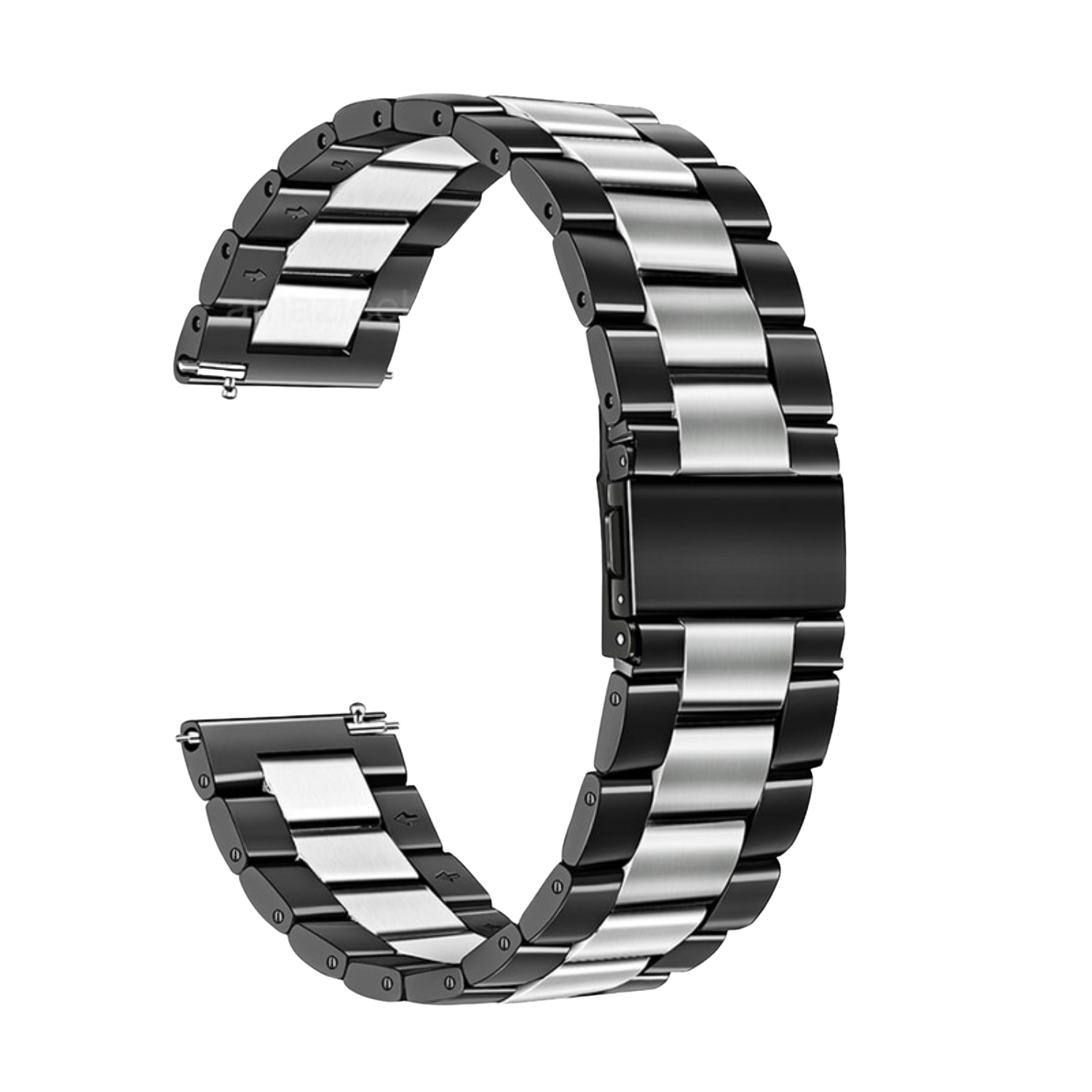 Stahl Armband Schwarz/Silber