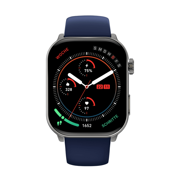 Pro Health Smartwatch 3 – Mit NFC, Bluetooth, Anruffunktion, 1,85 Zoll Display, Gesundheitsmonitor & Sportmodi