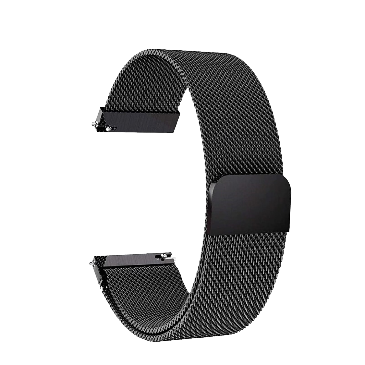 Milanaise Armband Schwarz