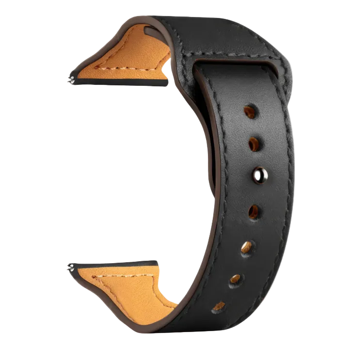 Lederarmband moderne schließe Schwarz